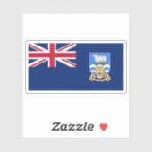 The Falkland Islands flag, Overseas Territory シール (シート)