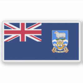 The Falkland Islands flag, Overseas Territory シール