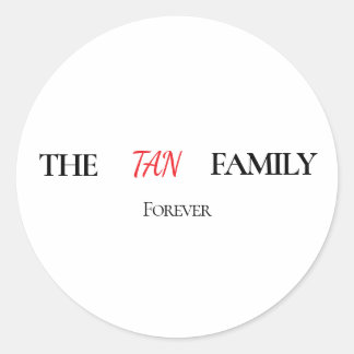 The Family Forever Personalized Round Sticker ラウンドシール