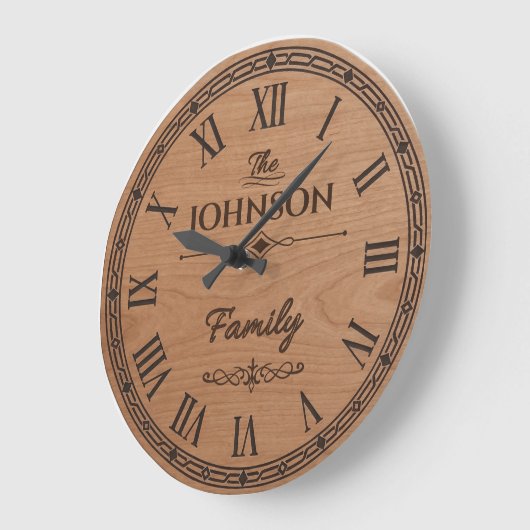 The Family JOHNSON Wall Clock ラージ壁時計 (傾斜)