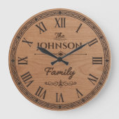 The Family JOHNSON Wall Clock ラージ壁時計 (正面)