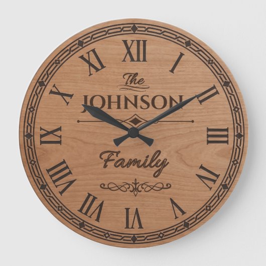 The Family JOHNSON Wall Clock ラージ壁時計 (正面)
