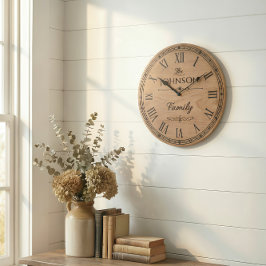 The Family JOHNSON Wall Clock ラージ壁時計