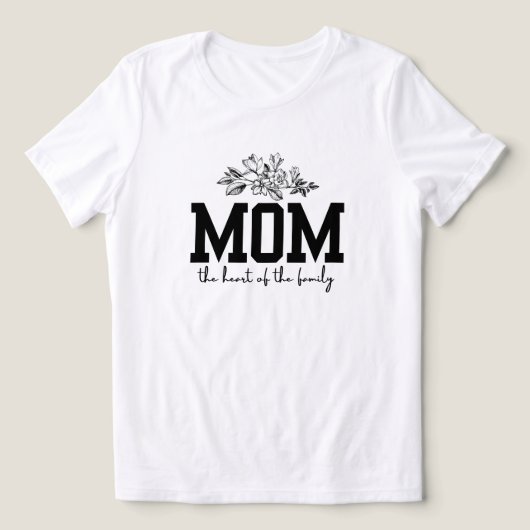 The Family Mothers day Tシャツのハート トライブレンドＴシャツ (デザイン正面)