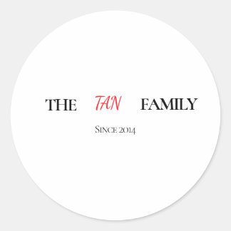 The Family Personalized Round Sticker ラウンドシール
