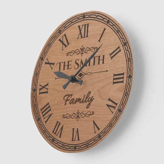 The Family SMITH Wall Clock ラージ壁時計 (傾斜)