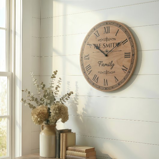 The Family SMITH Wall Clock ラージ壁時計