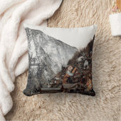 THE FAMOUS HALLSTATT IN AUSTRIA クッション (ブランケット)