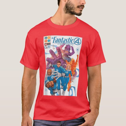 The Fantastic Four First Steps Comic Book Cover Ar Tシャツ (正面)