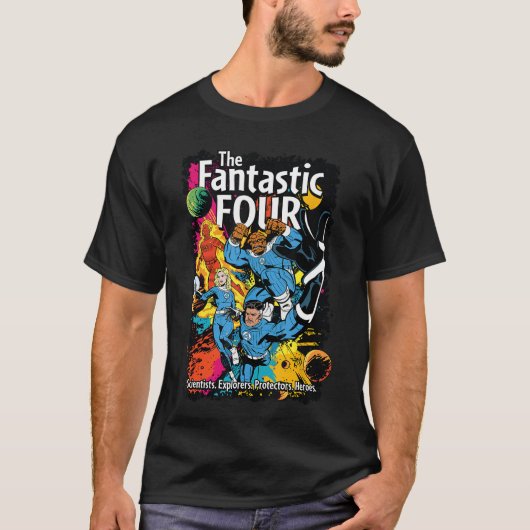 The Fantastic Four First Steps Epic Comic Book Cov Tシャツ (正面)