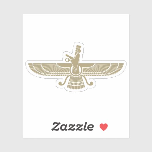 The Faravahar symbol, Iran シール (シート)