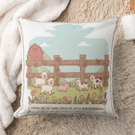 the farms animals  クッション (ブランケット)