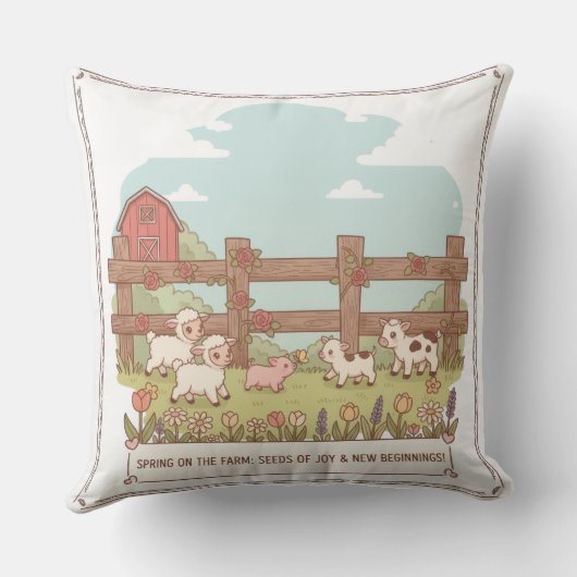 the farms animals  クッション (裏面)