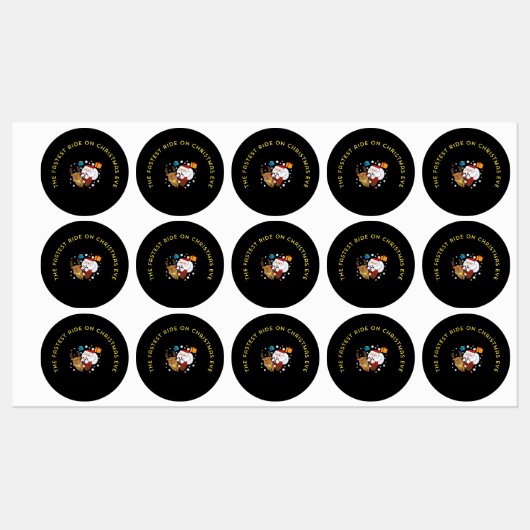 the fastest ride on the christmas eve ラベル (シート)