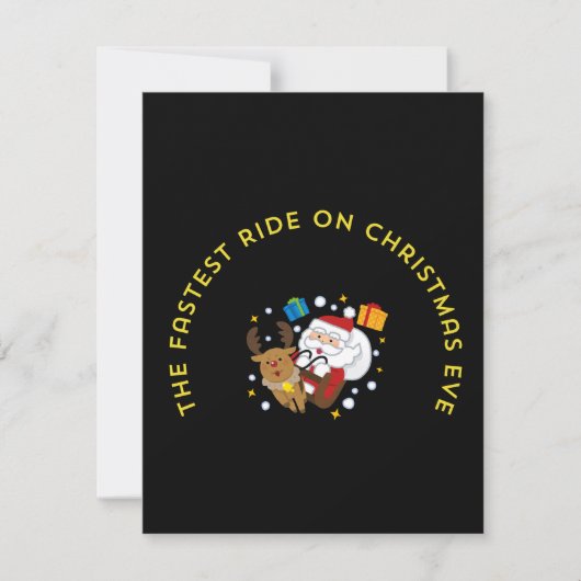 the fastest rie on the christmas eve カード (正面)