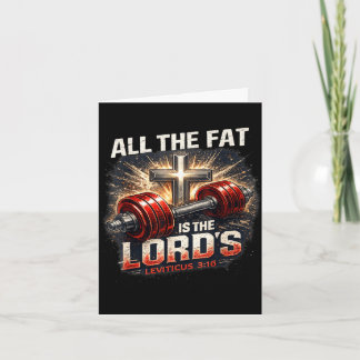 The fat is lords gym christian workout dumbbell カード