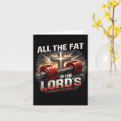 The fat is lords gym christian workout dumbbell カード (黄色い花)