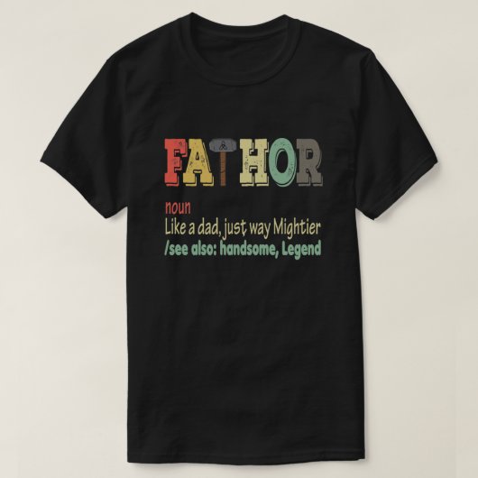 THE FATHER THE LEGEND Father's Day Dad T-Shirt Tシャツ (デザイン正面)