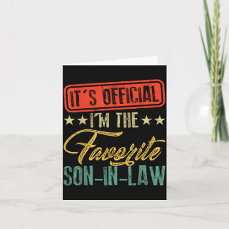 The favorite son in law happy father's day カード
