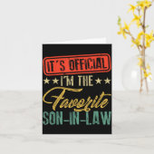 The favorite son in law happy father's day カード (黄色い花)