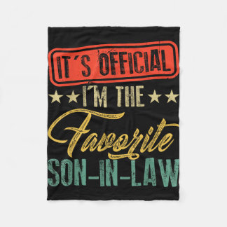 The favorite son in law happy father's day フリースブランケット