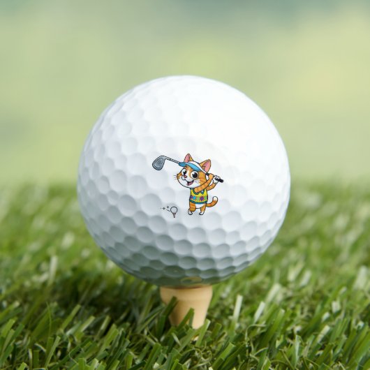 The Fe-Line Fairway Cat Golf Ball ゴルフボール (インサイチュ 木)