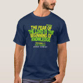 the fear of the lord is the beginning tシャツ (正面)