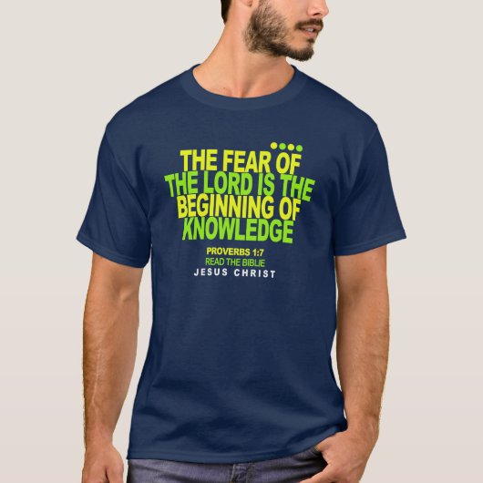 the fear of the lord is the beginning tシャツ (正面)