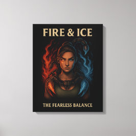 The Fearless Balance Warrior Woman キャンバスプリント
