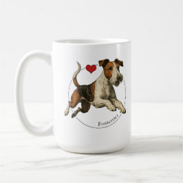 The Fearless Earth-Dog: Classic Fox Terrier コーヒーマグカップ