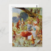 “The Feast” Fairy Art By E S Hardy ポストカード (正面/裏面)