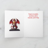 The Fierce Focus Of Kickoff Red Dragon カード (内部)