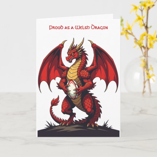 The Fierce Focus Of Kickoff Red Dragon カード (黄色い花)