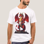 The Fierce Focus Of Kickoff Red Dragon Tシャツ (正面)
