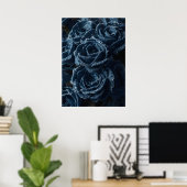 The Fierce Grace of Reconstructed Denim Roses ポスター (ホームオフィス)
