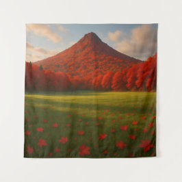 The Fiery Autumn Summit: Red Silence over the Drea タペストリー