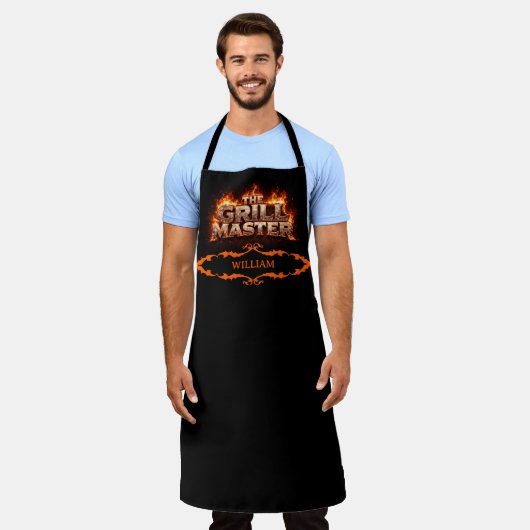 The Fiery Grillmaster Apron エプロン (着用した状態)