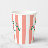The Fifty Club Peach Beach Stripe 50th Birthday  紙コップ (右)