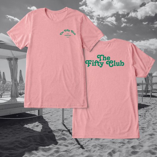 The Fifty Club Pink Oversize 50th Birthday Party トライブレンドTシャツ