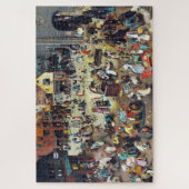 The Fight Between Carnival and Lent, Bruegel ジグソーパズル (縦)