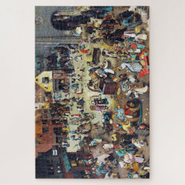 The Fight Between Carnival and Lent, Bruegel ジグソーパズル