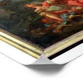 The fight between Mars and Minerva, 1771 (oil on c ポスター (角)