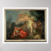 The fight between Mars and Minerva, 1771 (oil on c ポスター (正面)