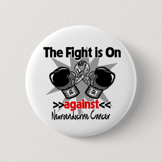 The Fight is On Against Neuroendocrine Cancer 缶バッジ (正面)