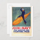 The Fighting Service for Men Postcard ポストカード (正面/裏面)