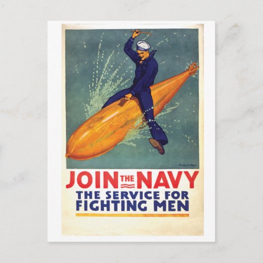 The Fighting Service for Men Postcard ポストカード (正面)