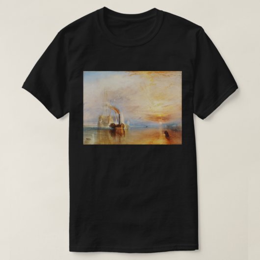 The Fighting Temeraire、アーティスト・ターナー、J. M. W. Tシャツ (デザイン正面)