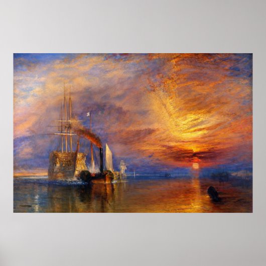 The Fighting Temeraire by J.M.W. Turner ポスター (正面)
