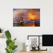 The Fighting Temeraire by J.M.W. Turner ポスター (ホームオフィス)