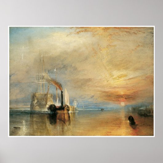 The fighting Temeraire J.M.W. Turner ポスター (正面)